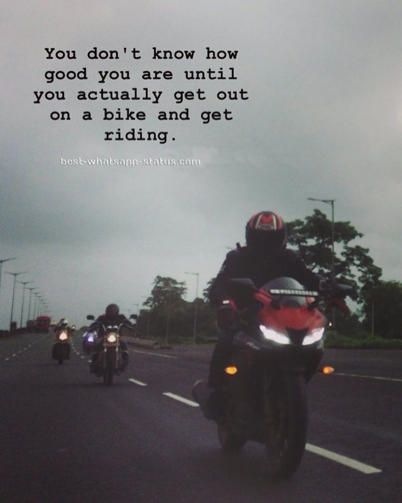 100 Best Quotes For Bike Lovers Cool Whatsapp Status For Bikes