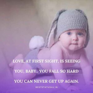 Cute Baby Quotes [Adorable Baby Status] Lines & Captions
