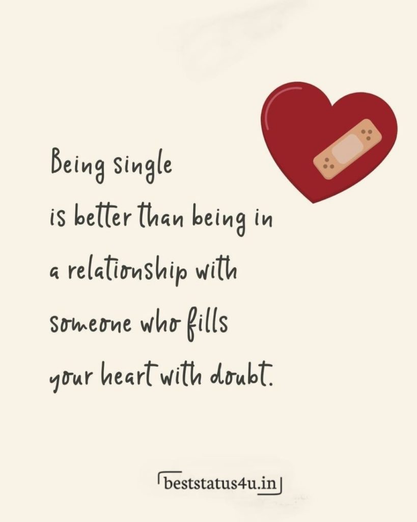 Single status. Single quotes. Single meaning.