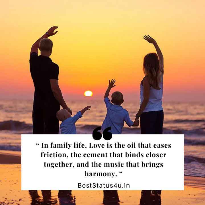 Best Quotes For Happy Family [Cute Family Captions ] Genuine Quotes
