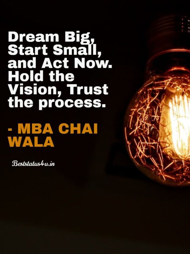 MBA Chai Wala Motivational Quotes