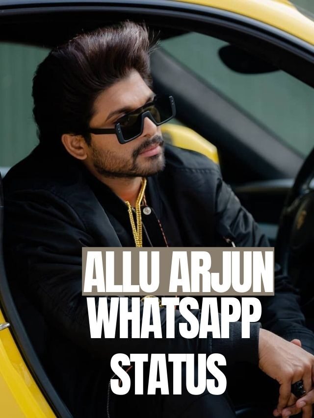 Allu Arjun Whatsapp Status – Attitude Quote